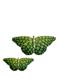 Poole Pottery Earthenware Butterfly Ornaments, Set of 2, Maya
