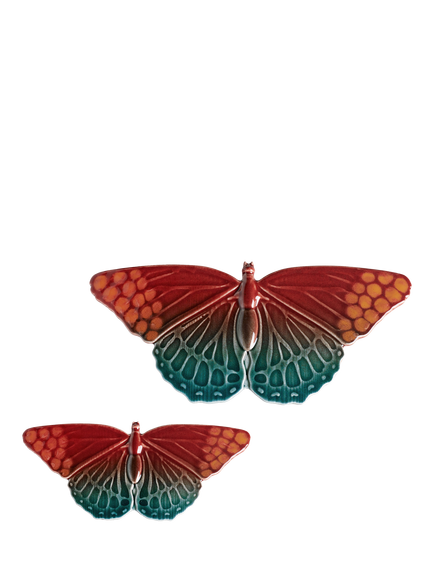 Poole Pottery Earthenware Butterfly Ornaments, Set of 2, Horizon, Horizon
