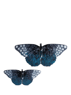 Poole Pottery Earthenware Butterfly Ornaments, Set of 2, Celestial, Celestial