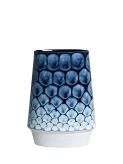 Poole Pottery Keystone Earthenware Vase, H26cm, Ocean, Ocean