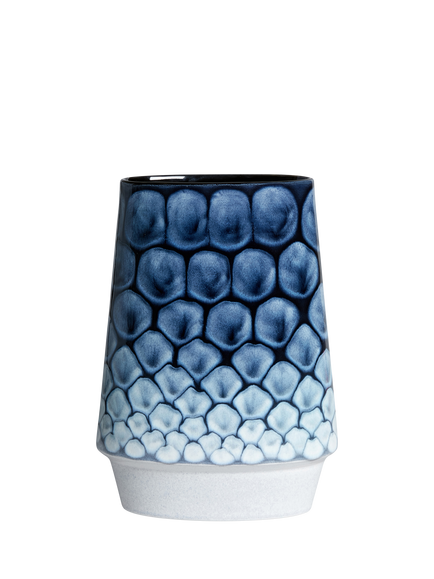 Poole Pottery Keystone Earthenware Vase, H26cm, Ocean, Ocean
