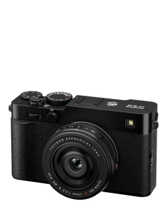 Fujifilm X-E5 Compact System Camera with XF 23mm Lens, 4K Ultra HD, 40.2MP, Wi-Fi, Bluetooth, OLED EVF, 3" LCD Tilting Touch Screen, Black