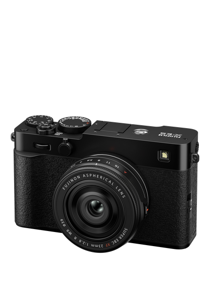 Fujifilm X-E5 Compact System Camera with XF 23mm Lens, 4K Ultra HD, 40.2MP, Wi-Fi, Bluetooth, OLED EVF, 3" LCD Tilting Touch Screen, Black