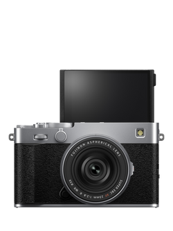 Fujifilm X-E5 Compact System Camera with XF 23mm Lens, 4K Ultra HD, 40.2MP, Wi-Fi, Bluetooth, OLED EVF, 3" LCD Tilting Touch Screen - view 2, Silver