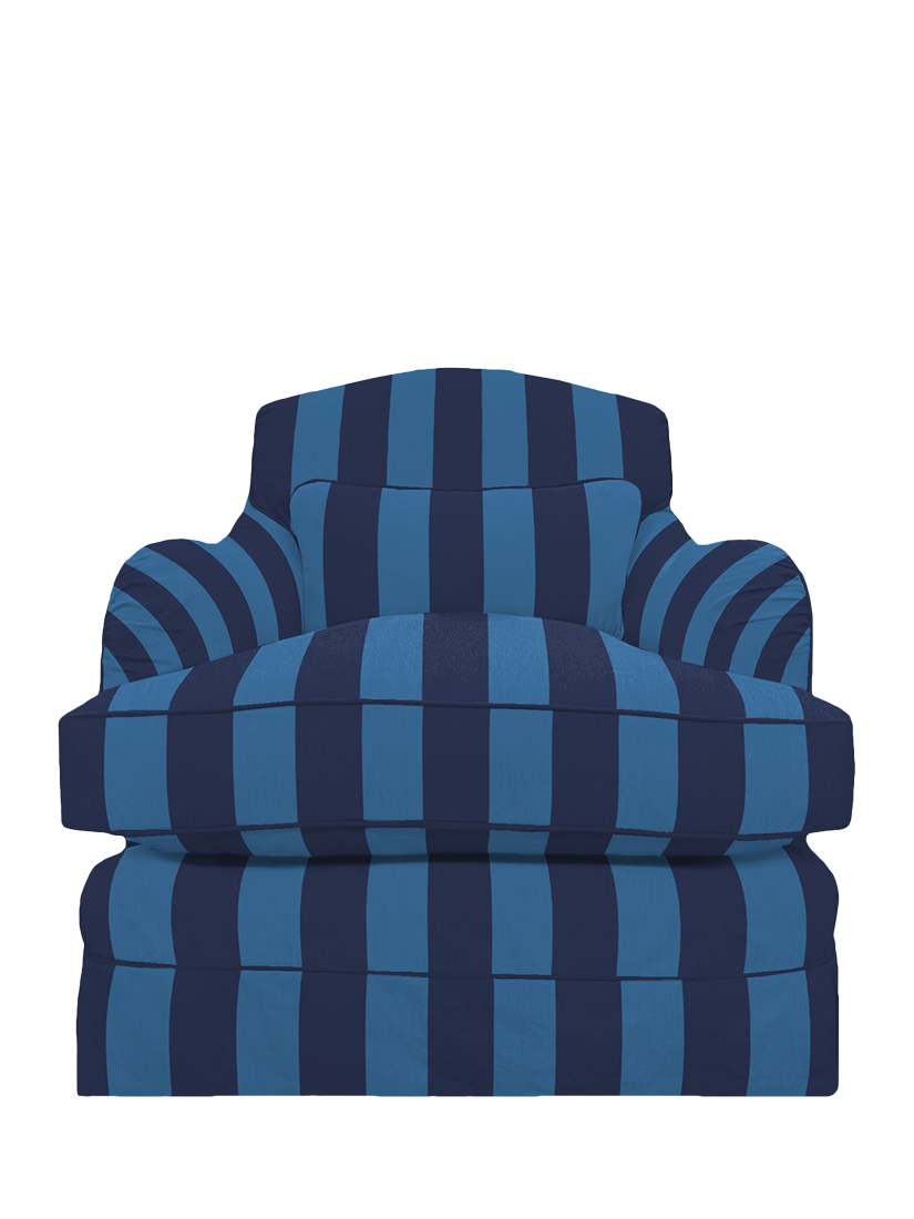 Felix Range, John Lewis x Sophie Conran Felix Armchair, Coastal Blue Stripe