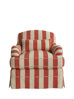 John Lewis x Sophie Conran Felix Armchair, Petunia Red Stripe