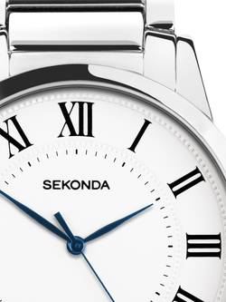 Sekonda 30246.28 Men's Beaumont Bracelet Strap Watch, Silver - view 2, Silver