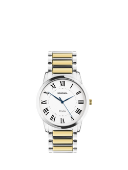 Sekonda 30248.28 Men's Beaumont Bracelet Strap Watch, Two-tone, Two-tone
