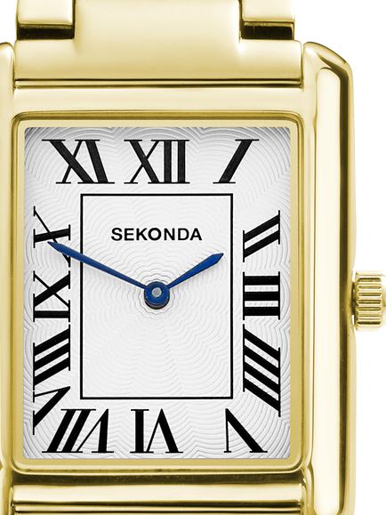 Sekonda Clement 30273.28 Men's Bracelet Strap Watch, Gold - view 2, Gold