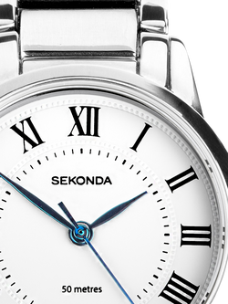 Sekonda 40680 Ladies Beaumont Bracelet Strap Watch, Silver - view 2, Silver