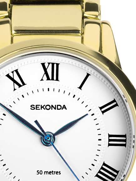 Sekonda 40681 Women's Beaumont Bracelet Strap Watch, Gold - view 2, Gold