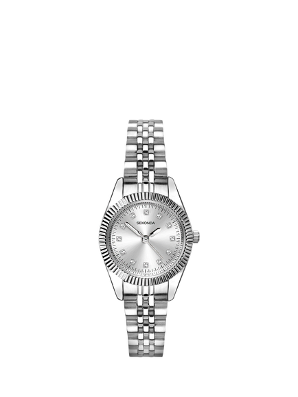 Sekonda 40689.28 Women's Francis Bracelet Strap Watch, Silver, Silver