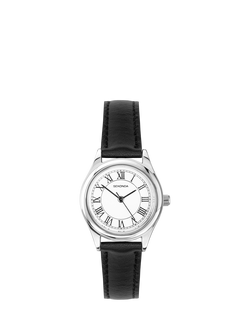 Sekonda 40715.28 Ladies Evans Leather Strap Watch, Silver, Silver