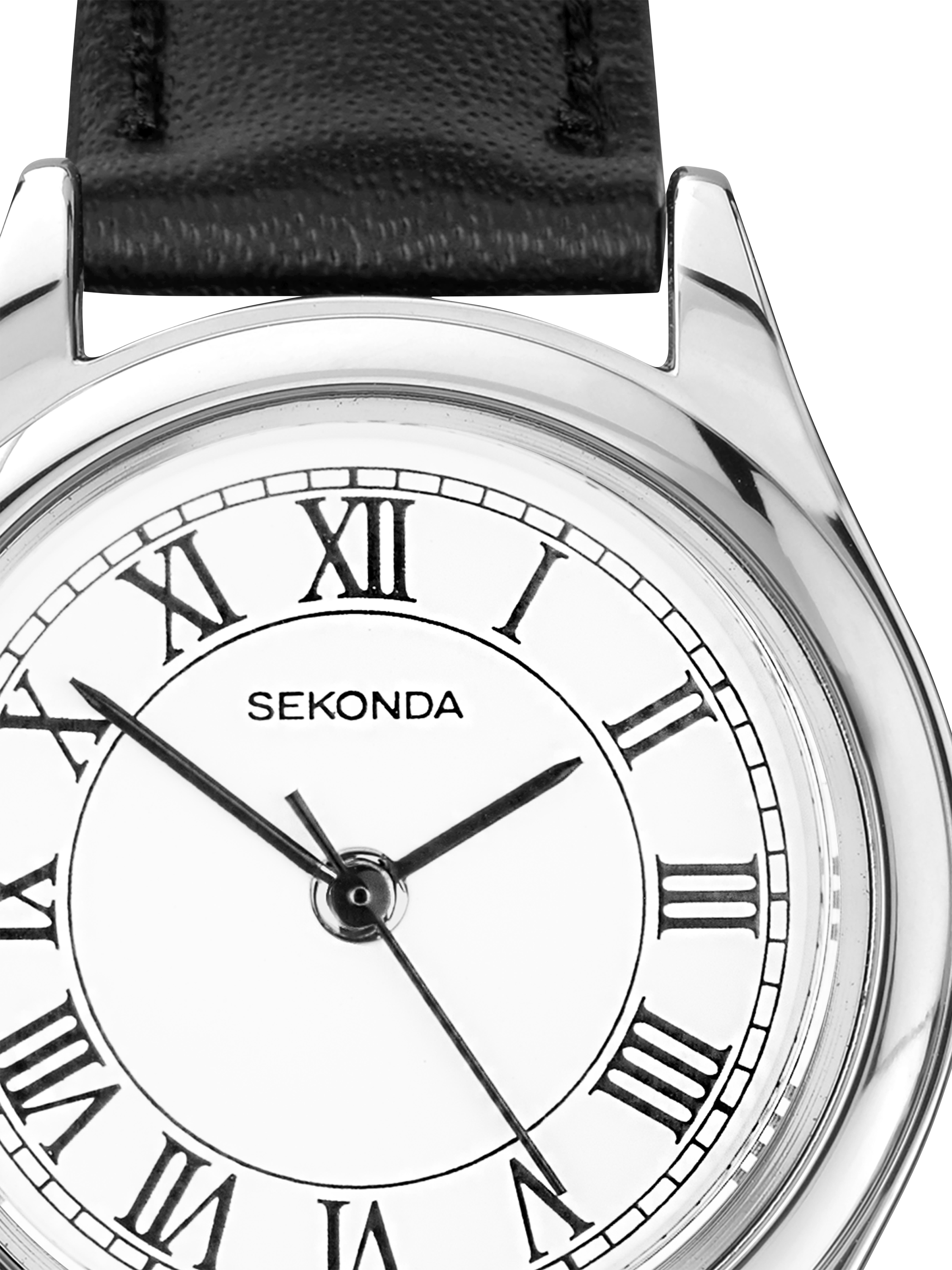 Product image 2 of 6, which shows Sekonda 40715.28 Ladies Evans Leather Strap Watch, Silver