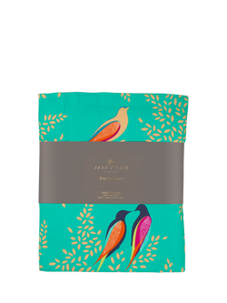 Sara Miller Chelsea Birds Cotton Tablecloth, 250 x 160cm, Green, Green