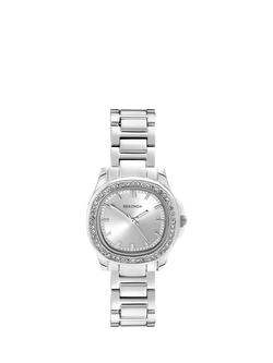 Sekonda 40722.28 Ladies Octaire Bracelet Strap Watch, Silver, Silver