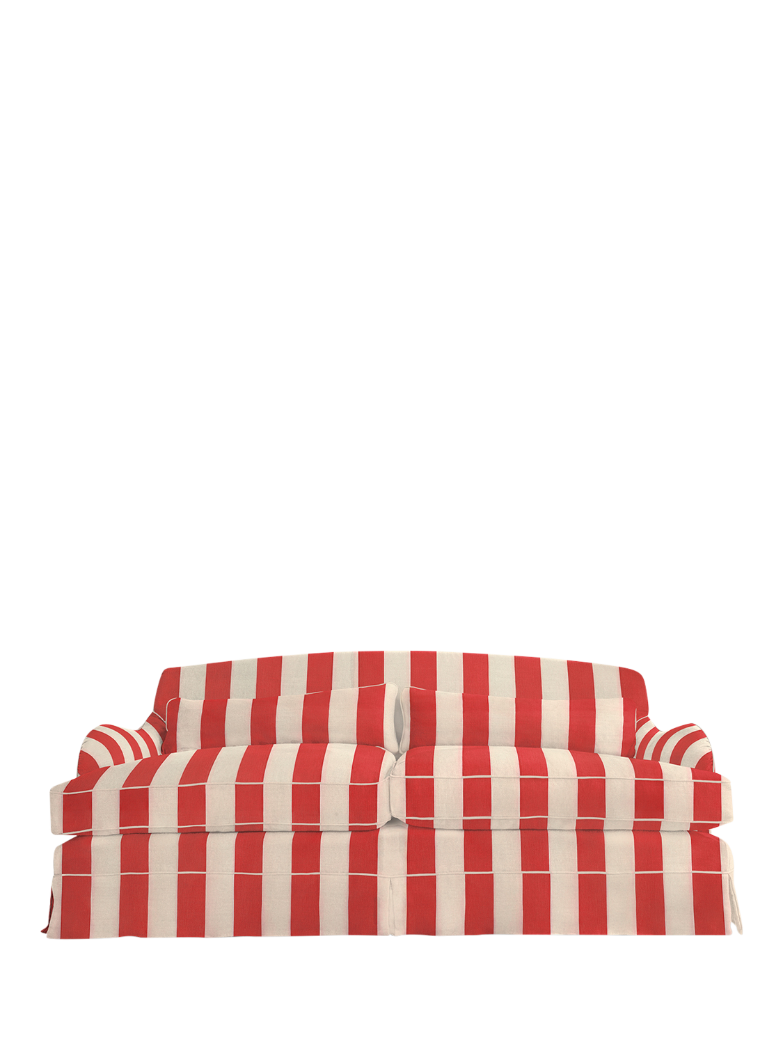 Felix Range, John Lewis x Sophie Conran Felix Large Sofa, Petunia Red Stripe