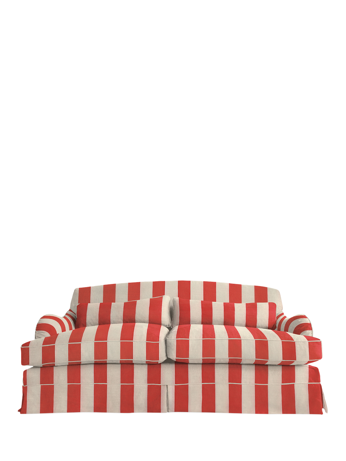 Felix Range, John Lewis x Sophie Conran Felix Medium Sofa, Petunia Red Stripe