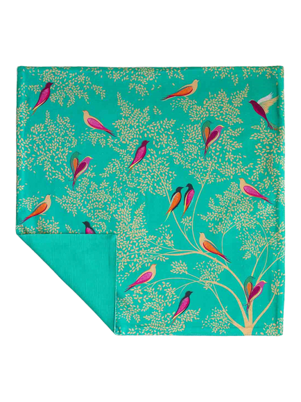 Sara Miller Chelsea Birds Cotton Napkin, Set of 2, Green - view 2, Green