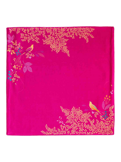 Sara Miller Chelsea Birds Cotton Napkin, Set of 2, Pink, Pink
