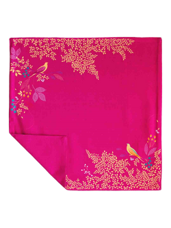 Sara Miller Chelsea Birds Cotton Napkin, Set of 2, Pink - view 2, Pink