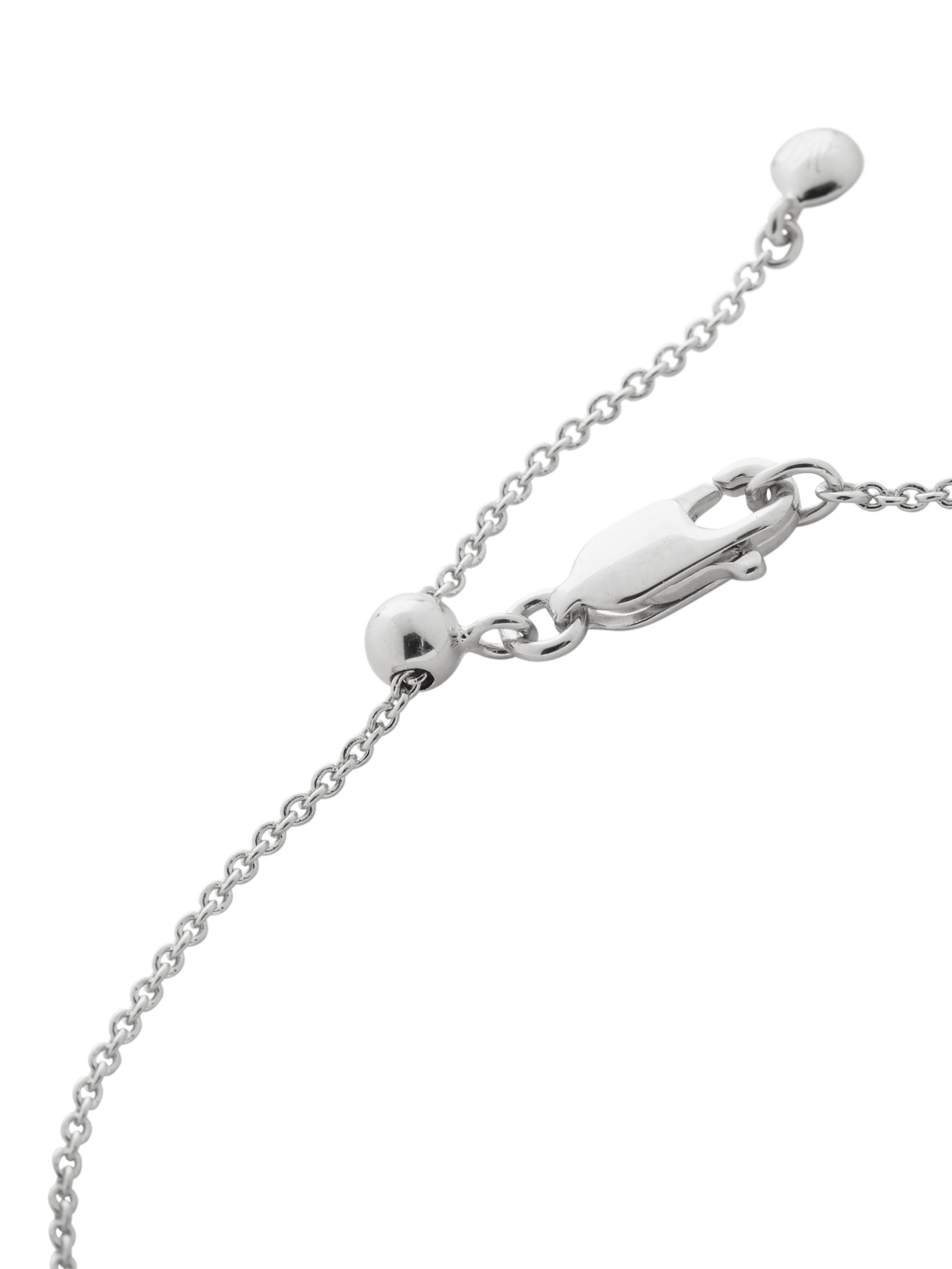 Product image 5 of 5, which shows Monica Vinader Lab Grown Solitaire Diamond Chain Bracelet, Silver
