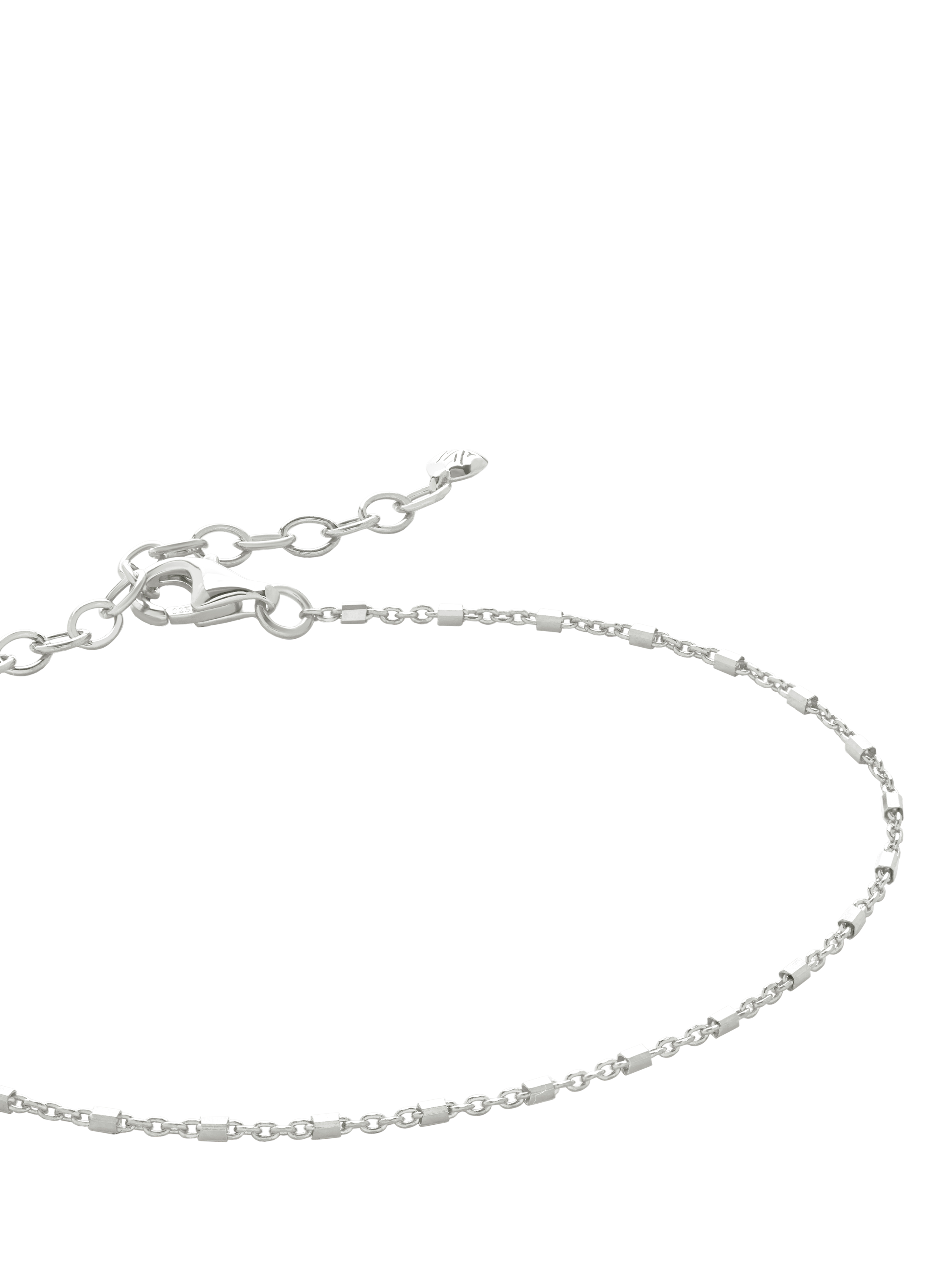 Product image 2 of 4, which shows Monica Vinader Gold Station Chain Bracelet, Silver