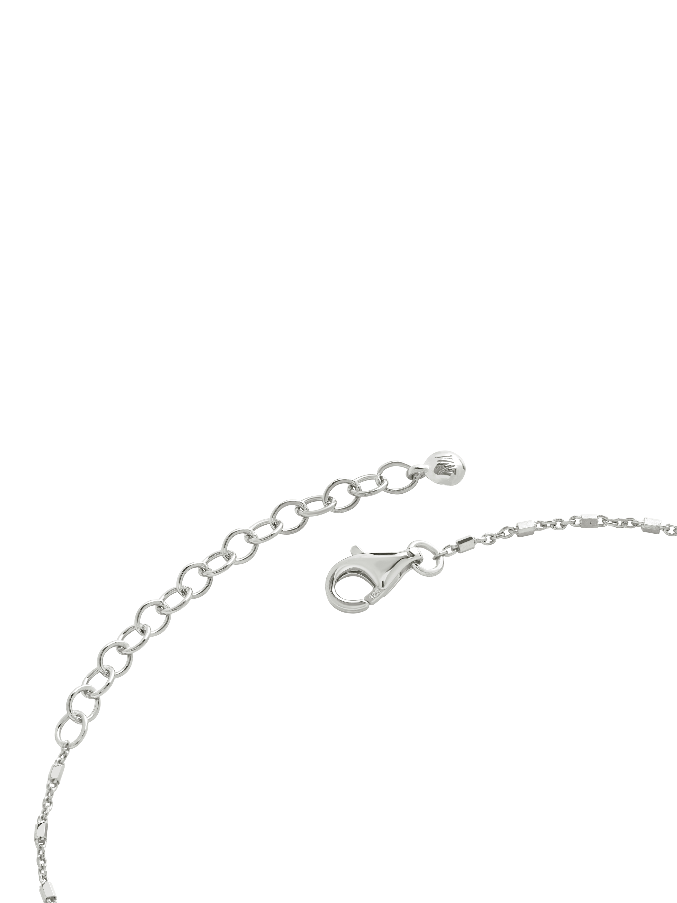 Product image 4 of 4, which shows Monica Vinader Gold Station Chain Bracelet, Silver
