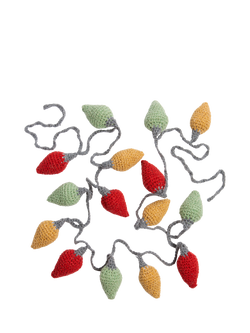 Wool Couture Christmas Lights Crochet Kit, Blushes