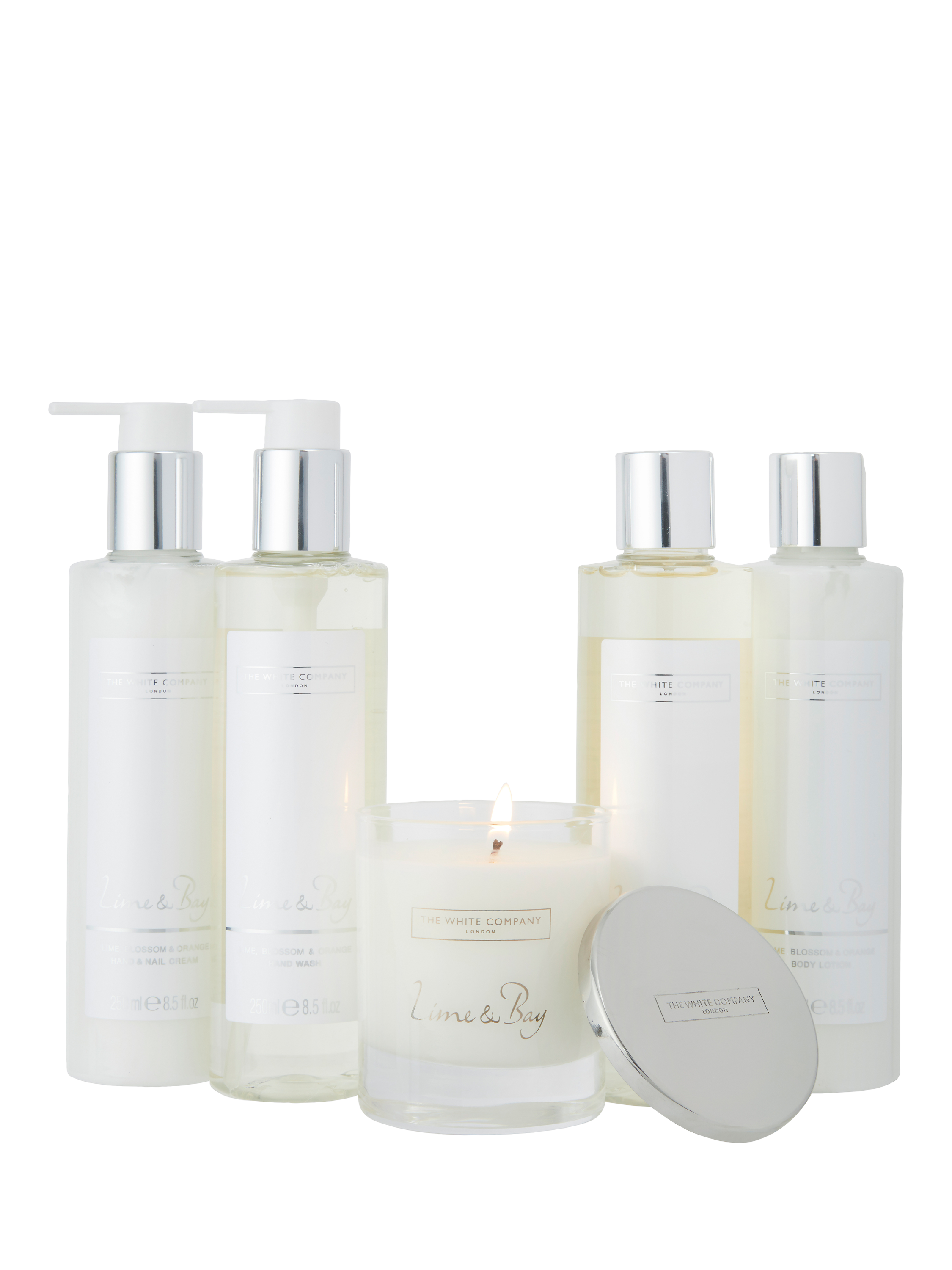 Product image 1 of 3, which shows The White Company Lime & Bay Indulgence Gift Set
