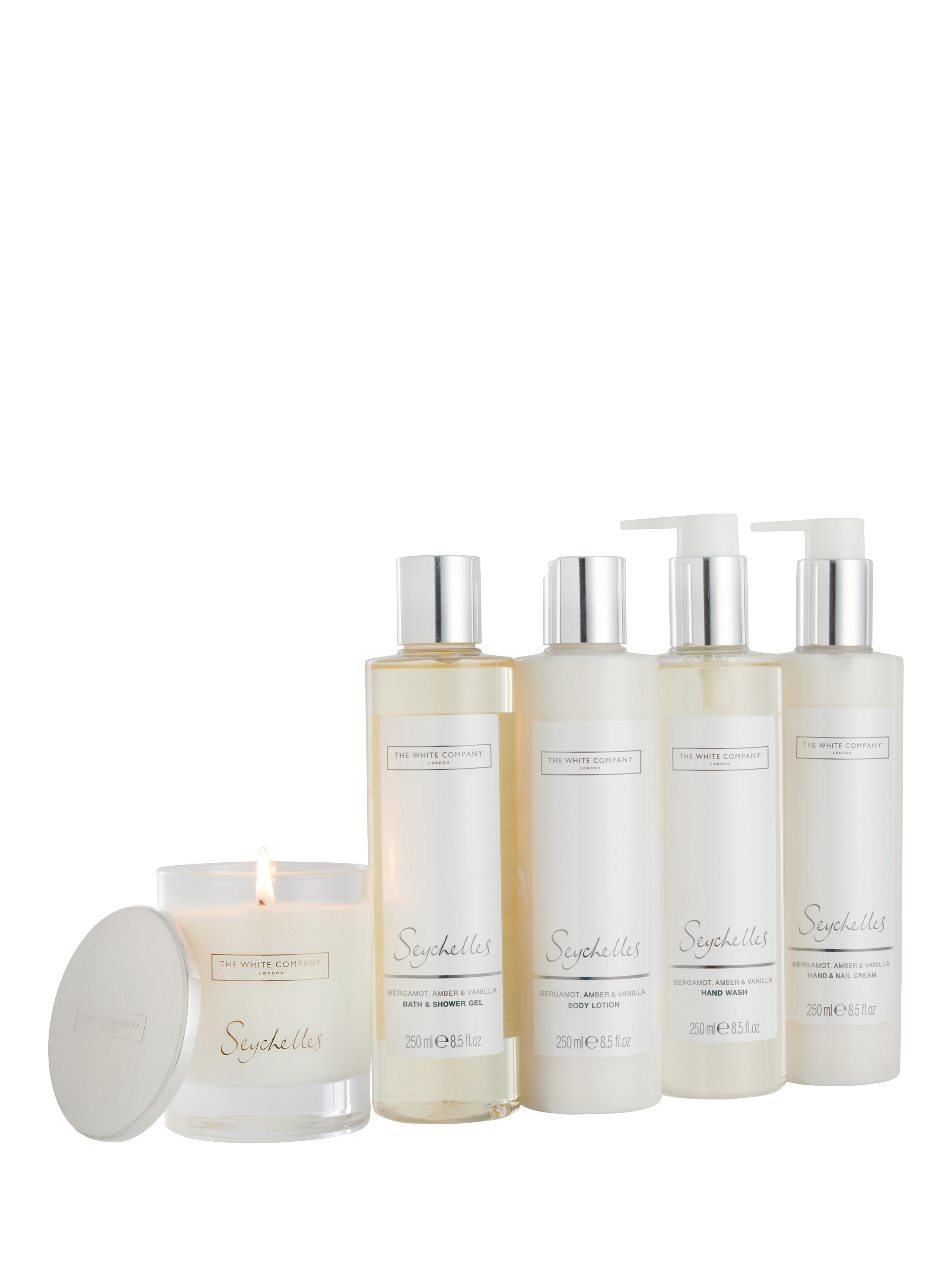 Product image 1 of 3, which shows The White Company Seychelles Indulgence Gift Set