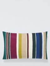 John Lewis Modern Bold Stripe Cushion, Navy