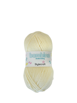Stylecraft Bambino DK Knitting Yarn, 100g, Cream
