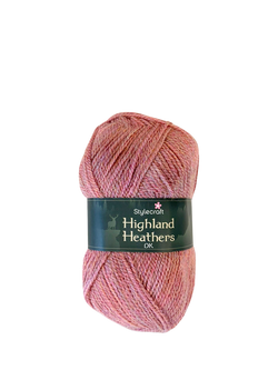 Stylecraft Highland Heathers DK Knitting Yarn, 100g, Salmon