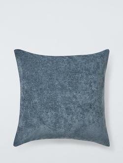 John Lewis Chenille Cushion, Blue