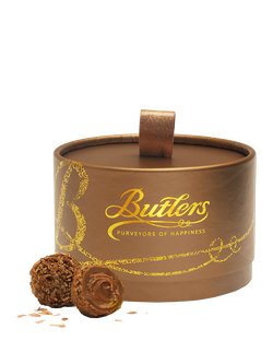 Butlers Chocolate Flake Truffles Rose Gold Powder Puff Box, 200g, 