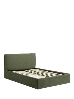 MADE Harlow Ottoman Storage Upholstered Bed Frame, King Size - view 2, Green