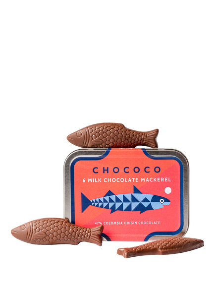 Chococo 47% Milk Chocolate Mackerel Tin, 60g, 