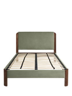 MADE Evander Upholstered Bed Frame, Double, Green