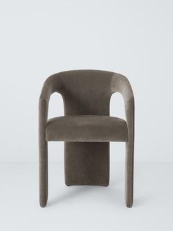 John Lewis Contour Upholstered Dining Chair - view 2, Mushroom