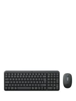 Logitech MK250 Wireless Keyboard and Mouse, Black, Black