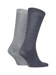 Calvin Klein Cotton Mix Socks, Pack of 2, Dark Grey