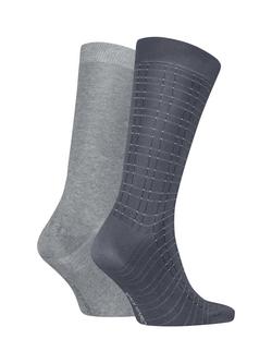 Calvin Klein Cotton Mix Socks, Pack of 2, Dark Grey - view 2, Dark Grey