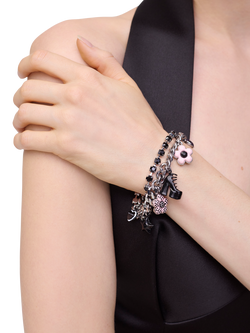 Marc Jacobs Mini Icon Charm Bracelet, Silver/Multi - view 2, Silver/Multi