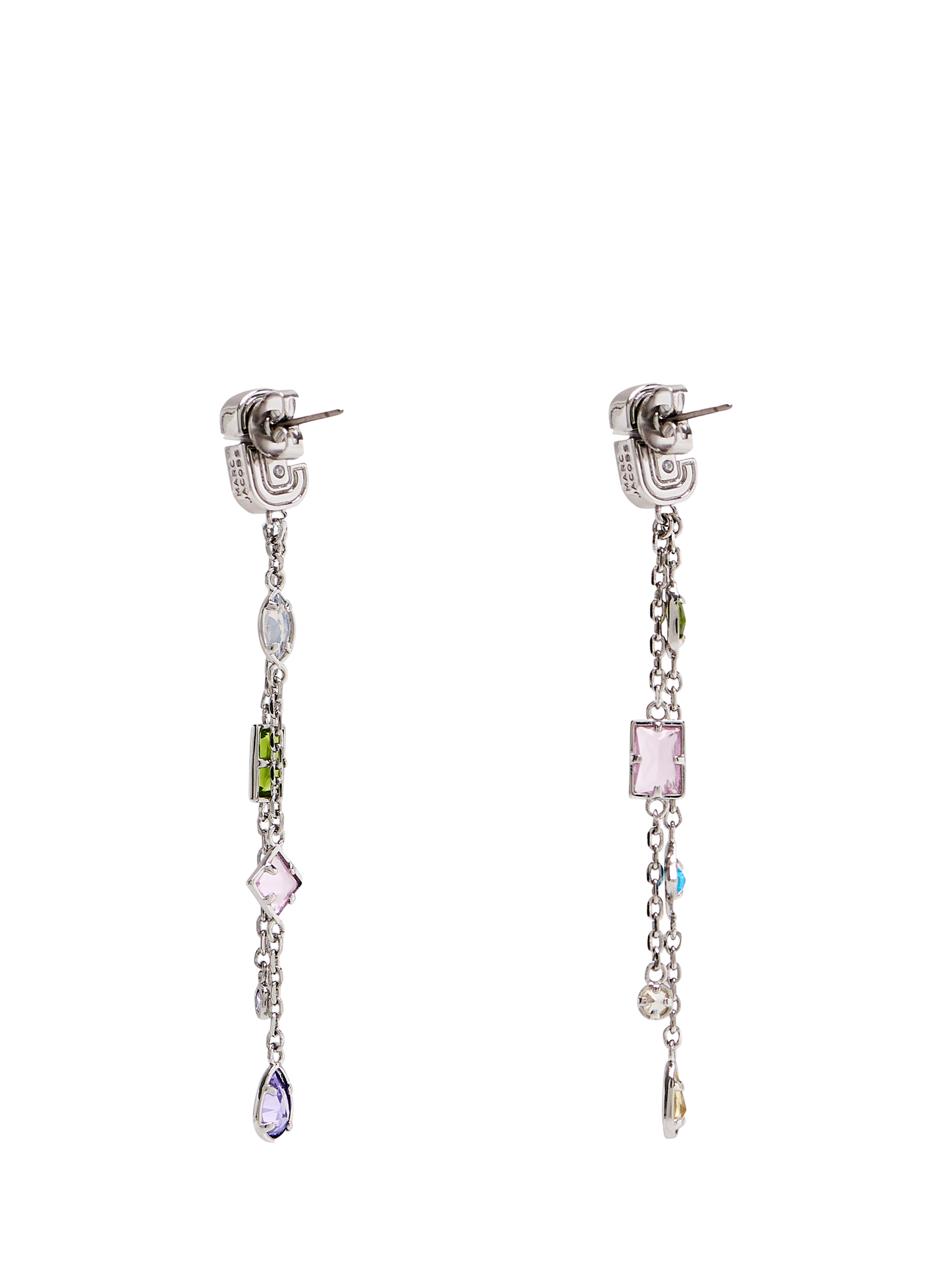 Product image 6 of 6, which shows Marc Jacobs Charm Stud Earrings, Silver/Multi