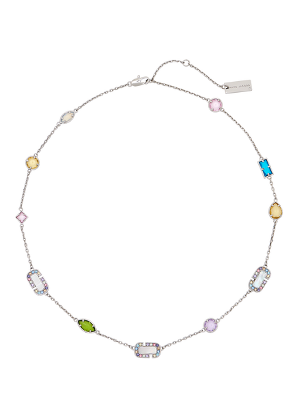 Marc Jacobs Charm Necklace, Silver/Multi, Silver/Multi
