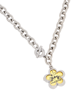 Marc Jacobs Daisy Puzzle Pendant, Silver/Multi, Silver/Multi