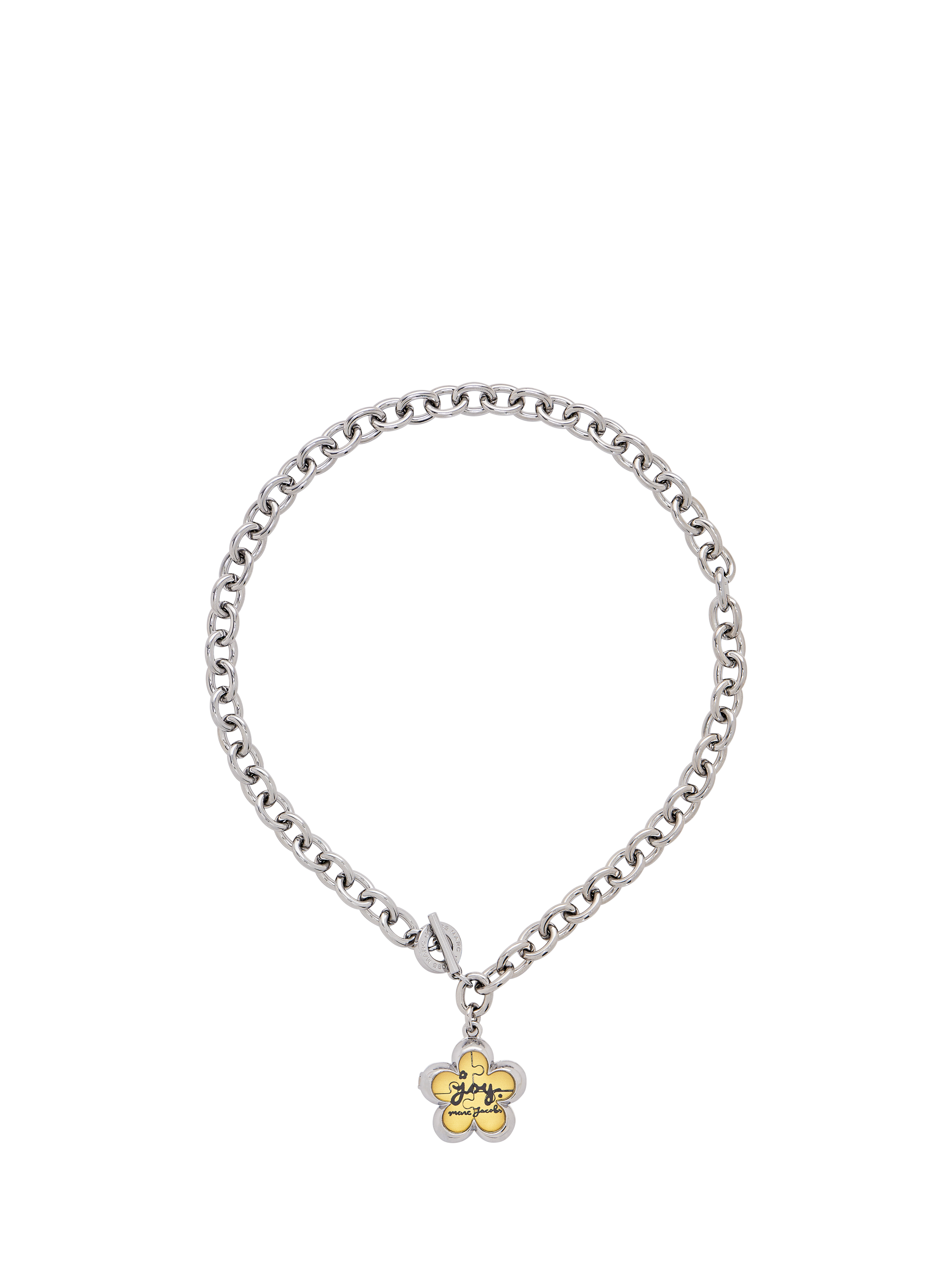 Product image 4 of 6, which shows Marc Jacobs Daisy Puzzle Pendant, Silver/Multi