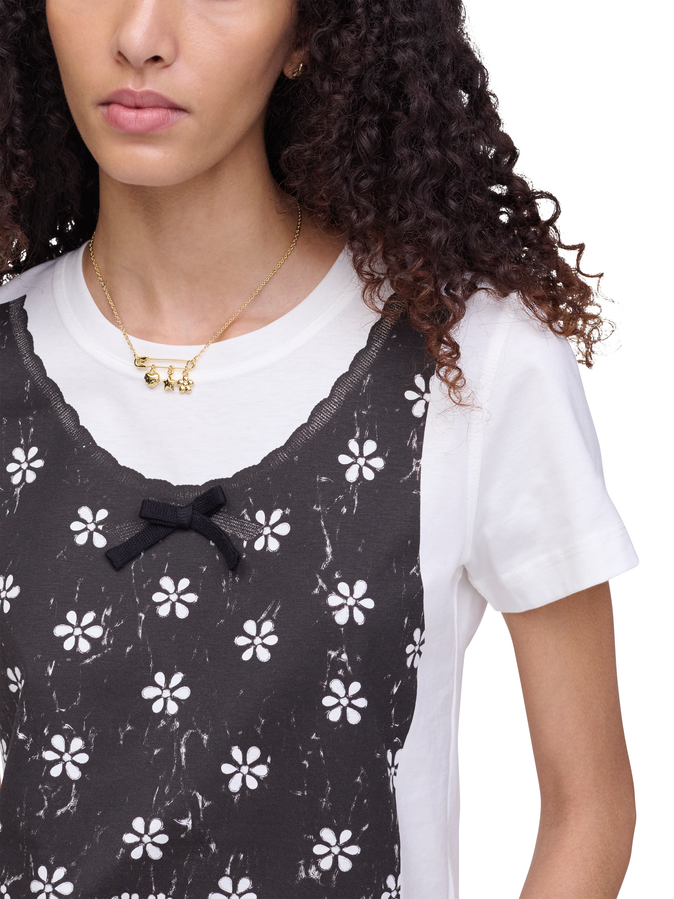 Product image 2 of 6, which shows Marc Jacobs Balloon Charm Necklace, Gold