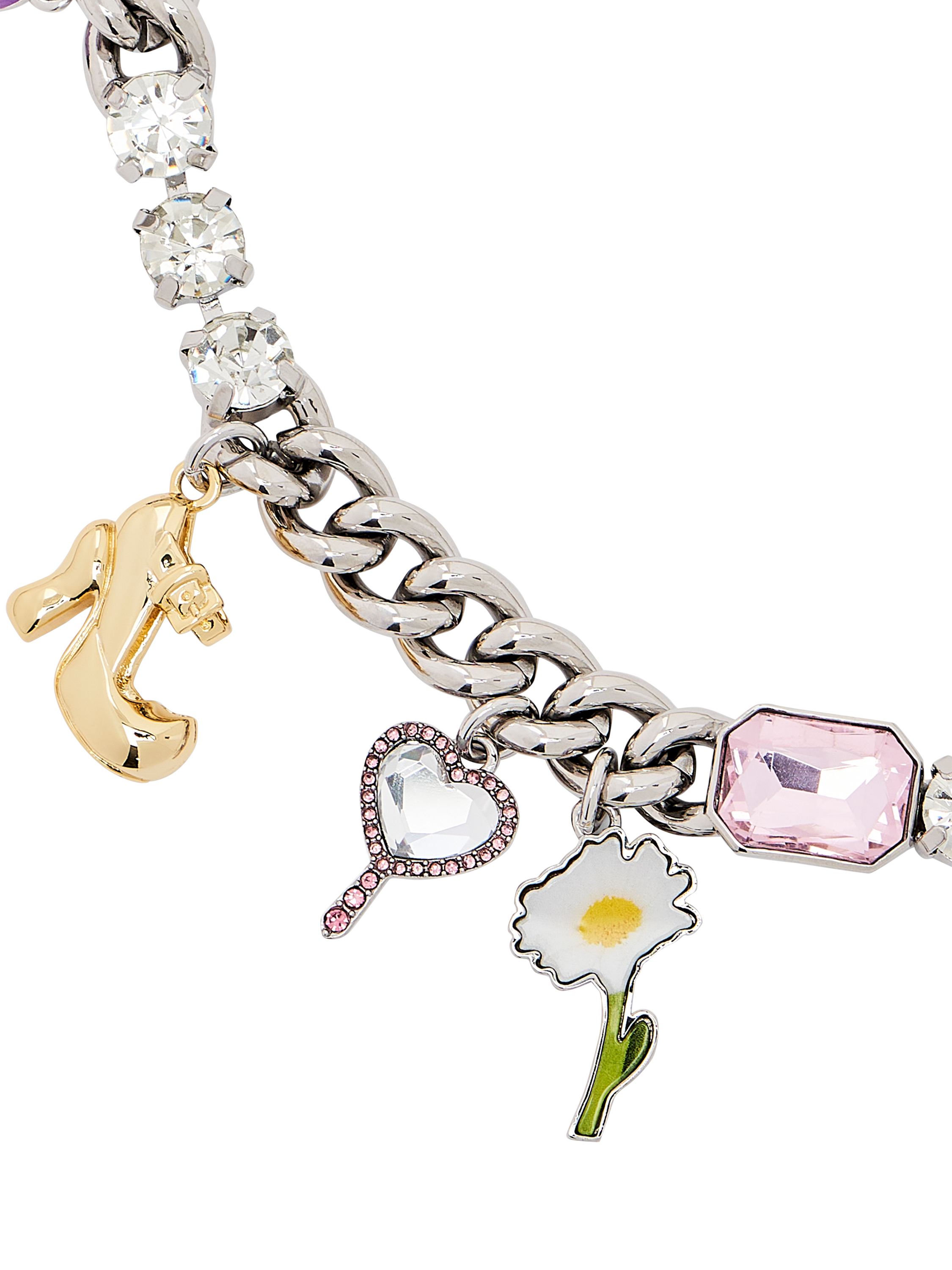 Product image 4 of 4, which shows Marc Jacobs Dollhouse Charm Necklace, Silver/Multi